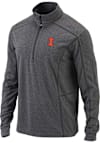 Main image for Mens Illinois Fighting Illini Charcoal Columbia Shotgun Qtr Zip Pullover