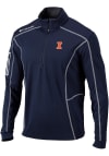 Main image for Mens Illinois Fighting Illini Navy Blue Columbia Shotgun Qtr Zip Pullover