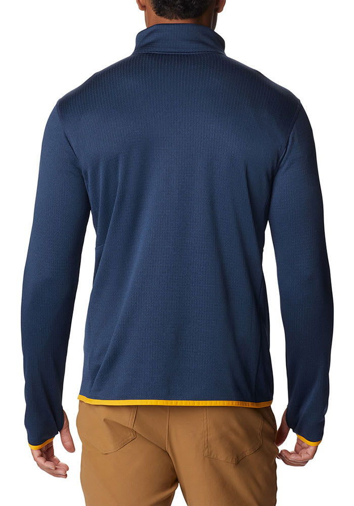 Columbia Mens BLUE Michigan Wolverines Park View Fleece Long