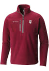 Main image for Columbia Indiana Hoosiers Mens Crimson Fast Trek Long Sleeve 1/4 Zip Pullover
