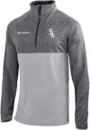 Main image for Columbia Chicago White Sox Mens Grey Heat Seal Omni-Wick Rockin It Long Sleeve 1/4 Zip Pullover