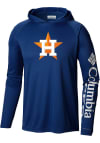 Main image for Columbia Houston Astros Mens Navy Blue Terminal Tackle Long Sleeve Hoodie