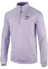Main image for Columbia K-State Wildcats Mens Lavender Even Lie Long Sleeve 1/4 Zip Pullover