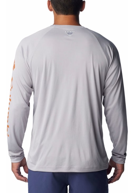 Columbia Men's Tennessee Volunteers Grey Terminal Tackle Long Sleeve T-Shirt, XXL, Gray