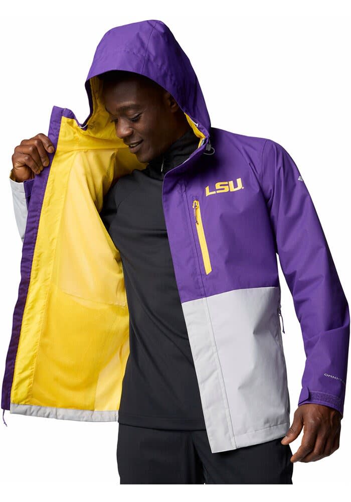 ジャケット・アウター UTILITY HOODED JACKET LIGHT PURPLE L Columbia LSU Tigers Mens PURPLE Field Bound Light Weight Jacket