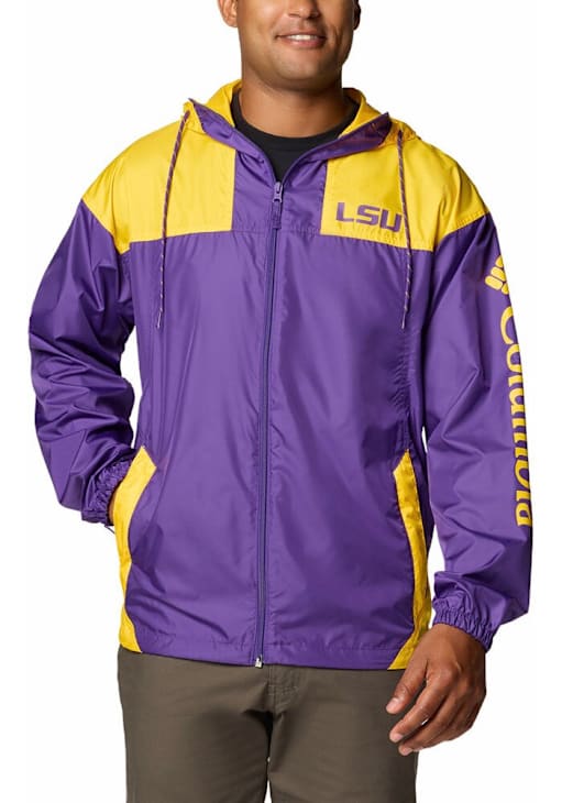 Columbia LSU Tigers Mens PURPLE Flash Challenger Light Weight