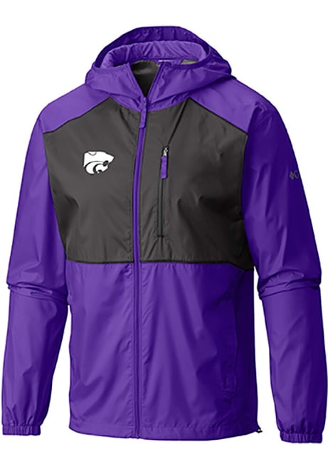 Mens K-State Wildcats Purple Columbia Flash Forward Light Weight Jacket