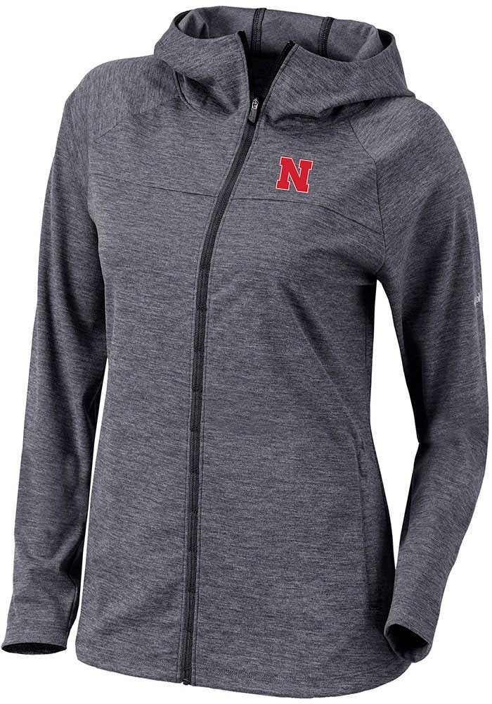 Columbia Women s Nebraska Cornhuskers Heat Seal Omni Wick Half Shot Light Weight Jacket