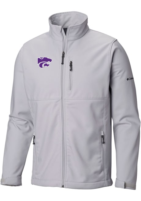 Mens K-State Wildcats Grey Columbia Ascender Heavyweight Jacket
