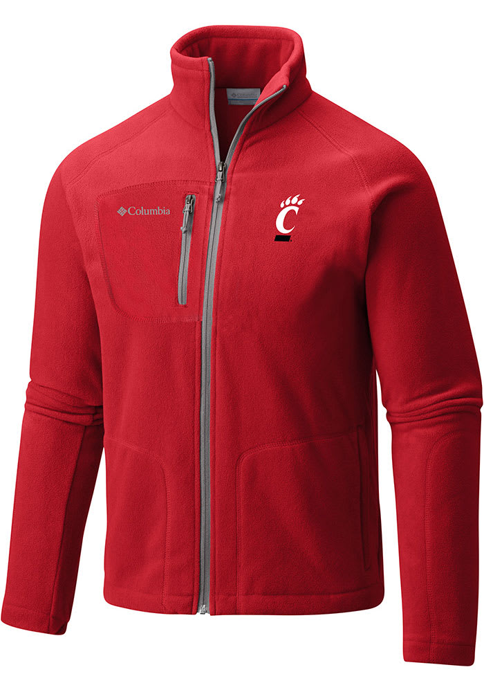 Columbia Mens Red Cincinnati Bearcats Fast Trek II Fleece - 2071861
