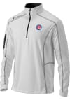 Main image for Columbia Chicago Cubs Mens White Shotgun Long Sleeve 1/4 Zip Pullover