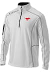 Main image for Columbia SMU Mustangs Mens White Shotgun Long Sleeve Qtr Zip Pullover