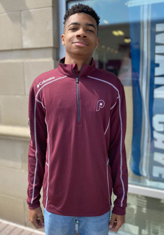 Columbia Philadelphia Phillies Mens MAROON Omni-Wick Shotgun