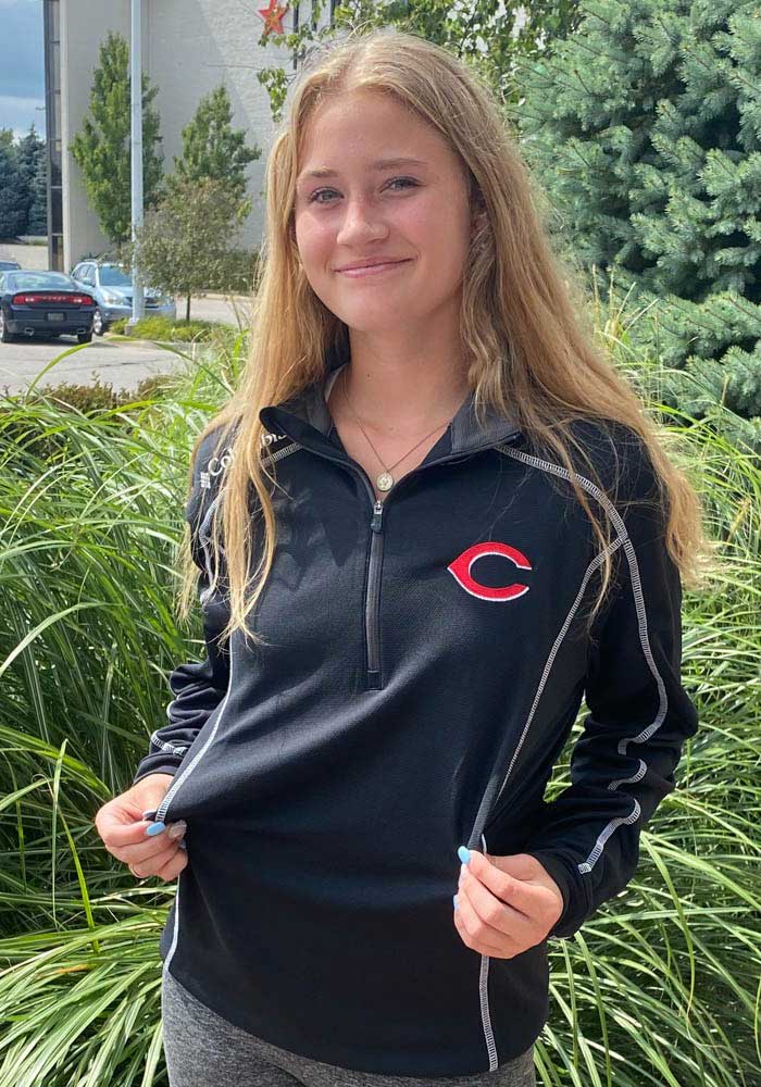 Columbia Cincinnati Reds Mens BLACK Omni-Wick Shotgun Pullover