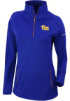 Main image for Columbia Pitt Panthers Womens Blue Heat Seal Omni-Wick Outward Nine 1/4 Zip Pullover