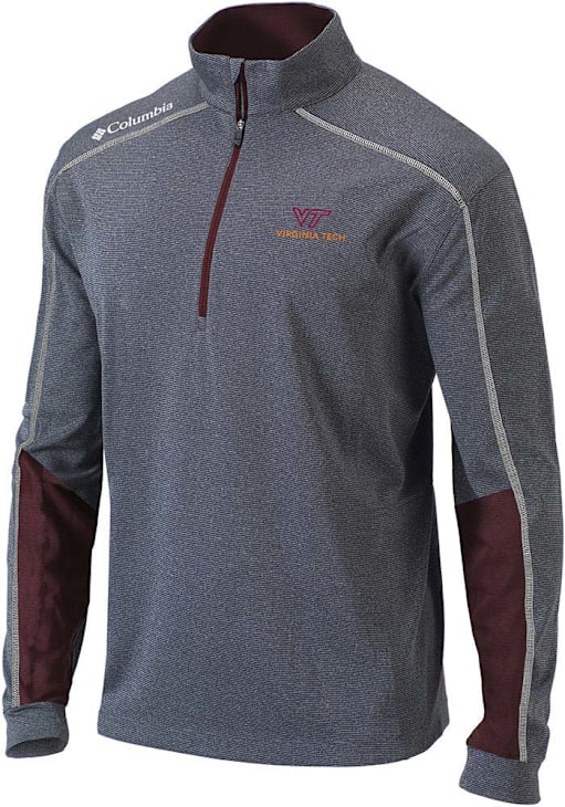 Columbia Virginia Tech Hokies Mens MAROON Heat Seal Omni-Wick