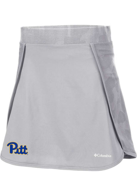 Womens Pitt Panthers Grey Columbia Heat Seal Up Next Skort Shorts