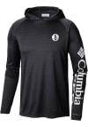 Main image for Columbia Brooklyn Nets Mens Black Heat Seal Terminal Tackle Long Sleeve Hoodie