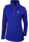Main image for Columbia Golden State Warriors Womens Blue Heat Seal Omni-Wick Outward Nine 1/4 Zip Pullover
