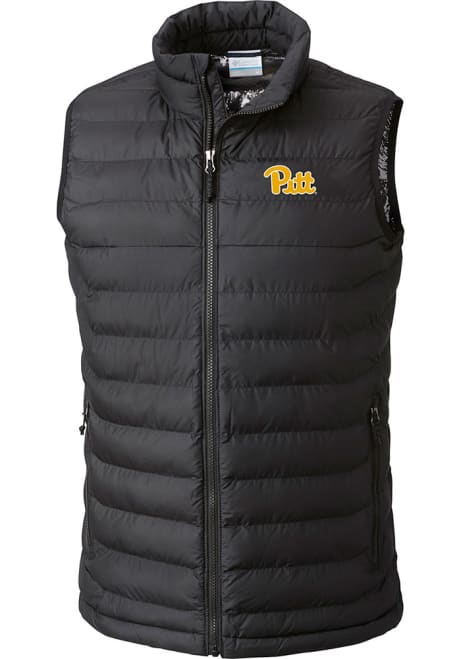 Mens Pitt Panthers Black Columbia Powder Lite Vest