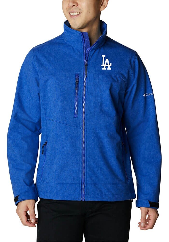 MLB LAドジャース Columbia ソフトシェル　ジャケット Columbia Los Angeles Dodgers Mens BLUE Heat Seal Ascender II