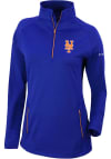 Main image for Columbia New York Mets Womens Blue Heat Seal Omni-Wick Outward Nine 1/4 Zip Pullover