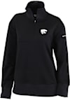 Main image for Womens K-State Wildcats Black Columbia Heat Seal Omni Wick Birchwood Hills Qtr Zip