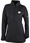 Main image for Womens K-State Wildcats Black Columbia Heat Seal Omni Wick Go For It Qtr Zip