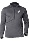 Main image for Columbia Philadelphia Phillies Mens Grey Park View Long Sleeve 1/4 Zip Pullover