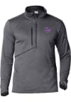 Main image for Columbia K-State Wildcats Mens Grey Park View Long Sleeve 1/4 Zip Pullover