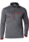 Main image for Columbia Louisville Cardinals Mens Grey Park View Long Sleeve 1/4 Zip Pullover