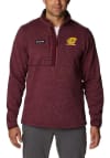 Main image for Columbia Central Michigan Chippewas Mens Maroon Sweater Weather Long Sleeve 1/4 Zip Pullover