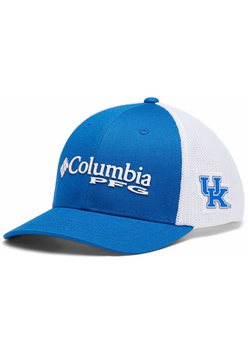 Kentucky Wildcats Youth PFG Mesh Snap Back Ball Cap Blue Columbia Youth  Adjustable Hat