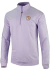 Main image for Columbia LSU Tigers Mens Lavender Even Lie Long Sleeve 1/4 Zip Pullover