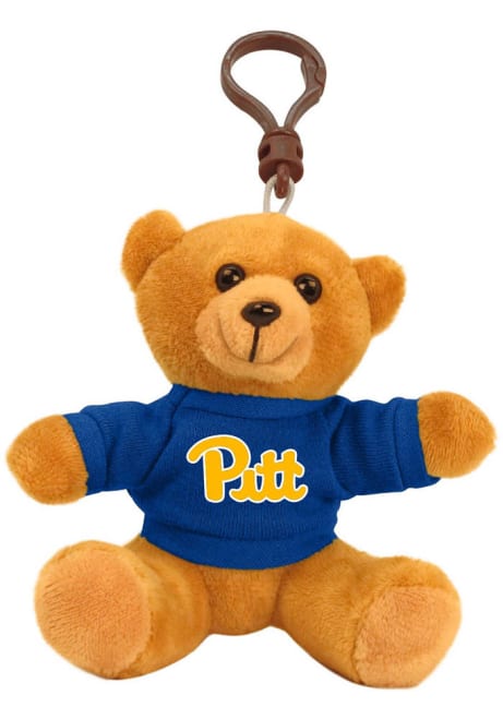 Brown Pitt Panthers 4 Inch Bear Keychain