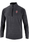 Main image for Columbia Wisconsin Badgers Mens Black Catch it Thin Long Sleeve 1/4 Zip Pullover