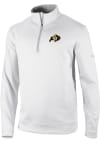 Main image for Columbia Colorado Buffaloes Mens White Wickham Hills Long Sleeve 1/4 Zip Pullover