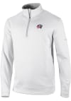 Main image for Columbia Columbus Blue Jackets Mens White Wickham Hills Long Sleeve 1/4 Zip Pullover