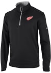 Main image for Columbia Detroit Red Wings Mens Black Wickham Hills Long Sleeve 1/4 Zip Pullover
