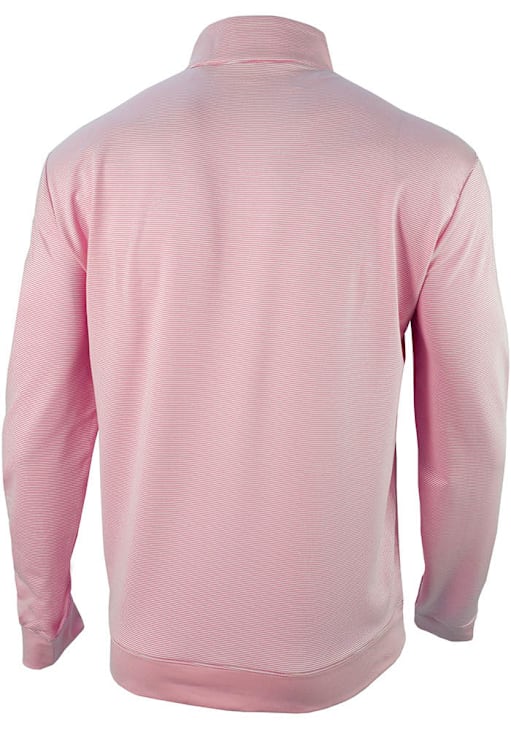 Columbia Arkansas Razorbacks Mens Pink Even Lie Long Sleeve Qtr Zip Pullover