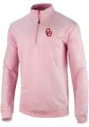 Main image for Columbia Oklahoma Sooners Mens Pink Even Lie Long Sleeve Qtr Zip Pullover