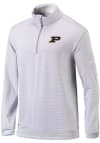 Main image for Columbia Purdue Boilermakers Mens Grey Even Lie Long Sleeve 1/4 Zip Pullover