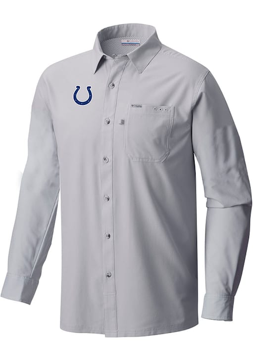 Indianapolis Colts Mens Columbia COOLGREY Heat Seal Slack Tide