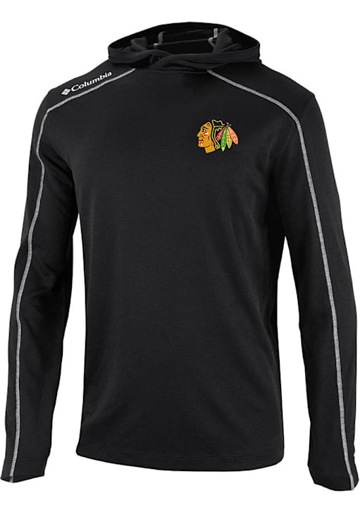 Columbia Chicago Blackhawks Mens BLACK Heat Seal Omni Wick Shot