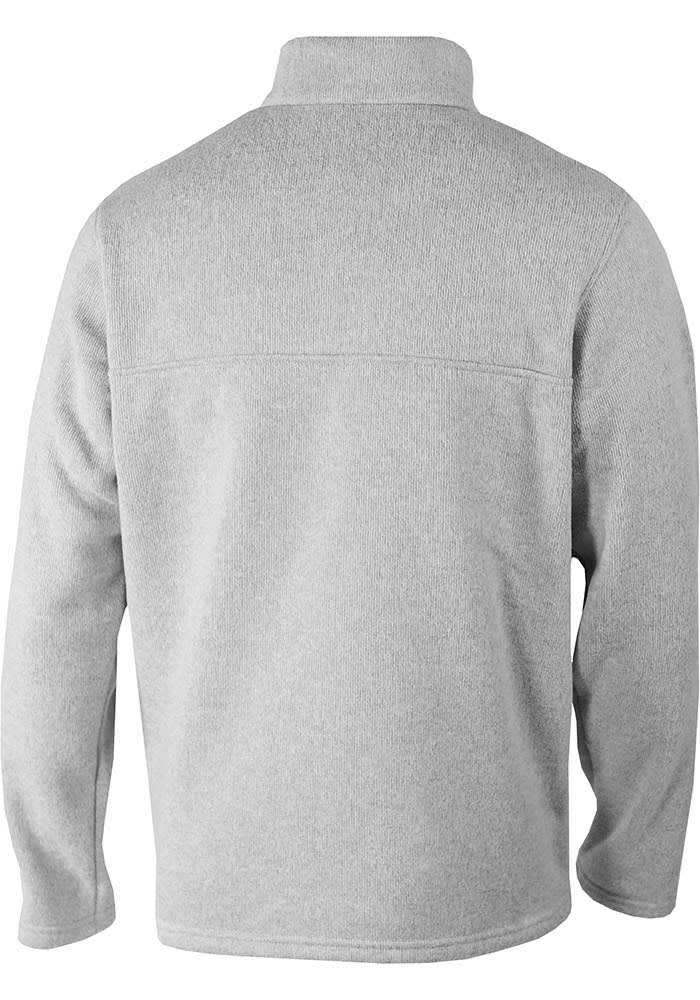 Columbia Mens GREY K-State Wildcats Alto Pass Long Sleeve Qtr Zip