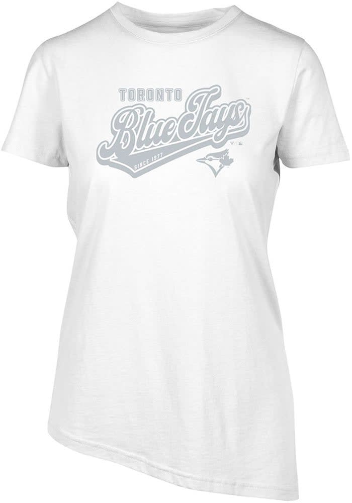 Women s Levelwear White Toronto Blue Jays Birch Sweep T Shirt Size Medium