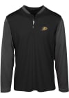 Main image for Levelwear Anaheim Ducks Mens Black Spector Long Sleeve 1/4 Zip Pullover