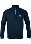 Main image for Levelwear Edmonton Oilers Mens Navy Blue Calibre Long Sleeve 1/4 Zip Pullover