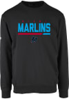 Main image for Levelwear Miami Marlins Mens Black Zane Long Sleeve Crew Sweatshirt