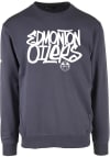 Main image for Levelwear Edmonton Oilers Mens Navy Blue Zane Long Sleeve Crew Sweatshirt